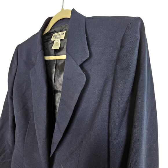 Vintage Pendleton Womens Wool Blazer Classic Dark Academia Preppy Old Money 8 - Picture 5 of 7